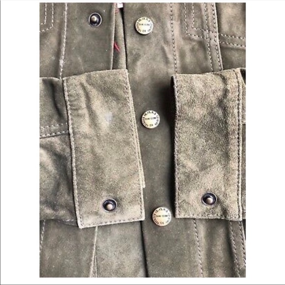 NWT Current/Elliott Olive Suede Jacket XS - Picture 6 of 7